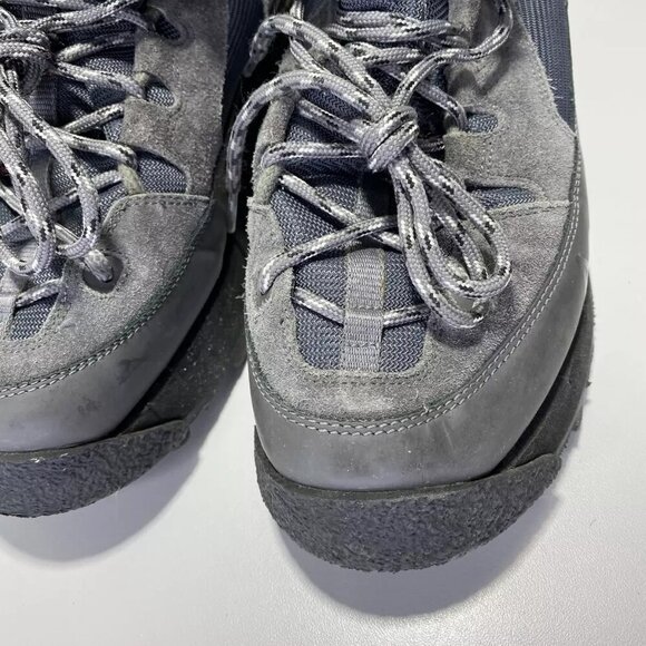 NEW ACNE STUDIOS Trekking Platform Mens Size 9 Mid Top Grey Comfort Suede Boot - Picture 10 of 12